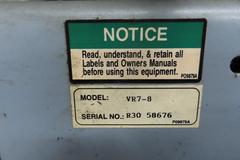 Gardner Denver VR7-8 7.5 HP Piston Type Air Compressor with 80 Gallon Reservoir Tank