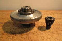 Jacobs Spindle Nose Lathe Chuck w/ 7/8" & 1-3/16" Rubber Collets With Hardinge 8050 Standard Thread