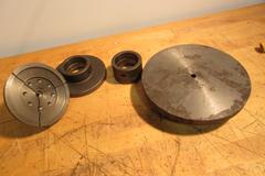 Hardinge 2" & 5" Step Chuck Closer w/ Hardinge 9-7/8" Face Plate & 5" Emergency Collet