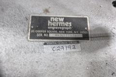 New Hermes Engravograph Machine with Letter/Number Stencils and Engraving Tools