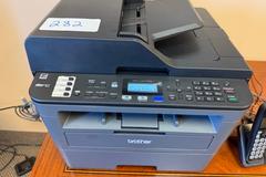 Brother MFC-L2717DW Wireless Black-and-White All-in-One Laser Printer and Panasonic Cordless Phone Set