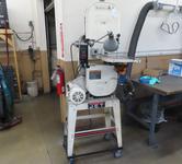 Jet Model JWBS-140S Vertical Band Saw w Titling Table on Portable Base