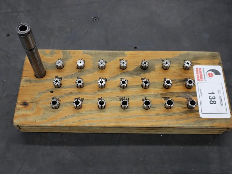 DA200 Collets with 3/4" Shank Holder, Divider Board