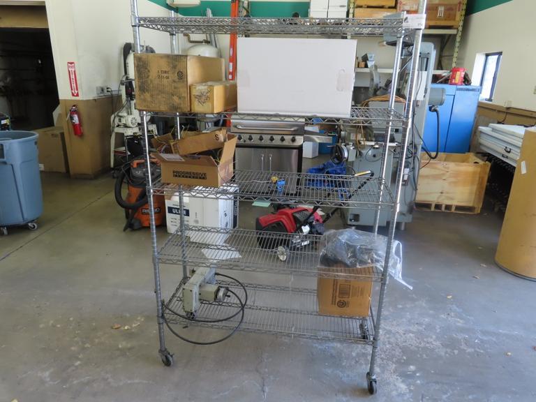 Metro Style Cart w 5 Shelves and Contents
