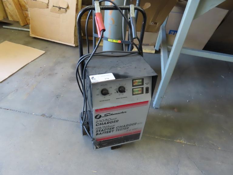 Schumacher 2/10/50 Amp Charger 125/225 AMP Starter Charger w Batter Charger for 6/12 Volt Battery