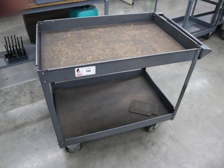 Metal Tool Cart 40" x 25" x 33", 2 Shelves