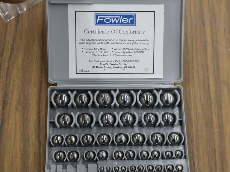 Folwer Ball Gauge Set, Metric 1mm-25mm with Case