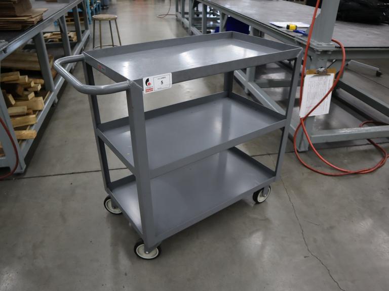 Uline Metal Tool Cart, 3 Shelves
