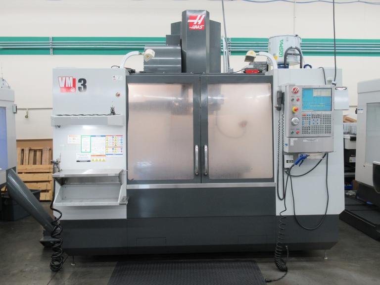 Haas VM-3 CNC Vertical Machining Center, Haas MainCon Control, 4th & 5th Axis Drives, 1000 PSI TSC, 24+1 ATC, Probing, High Speed Machining, RJH