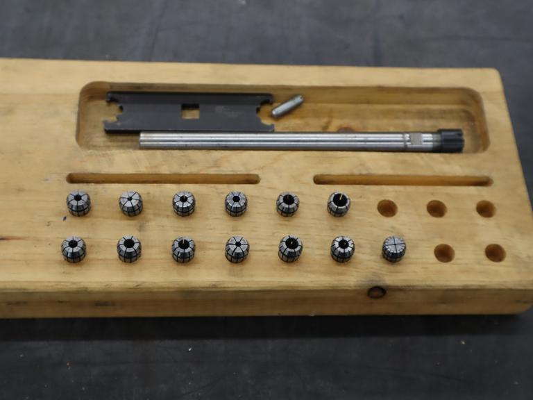 Rego Fix ER11 Flex Collets, 1/2" Shank Collet Holder, Divider Rack, Wrench