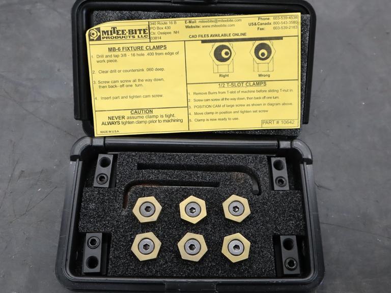 Mitee-Bite 1/2" Tee-Slot Clamp Set with Case