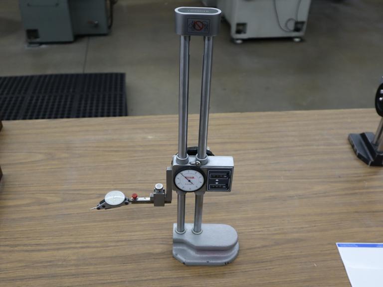SPI 12" Height Gage, Roller Dial .001" with Interapid Test Indicator .0005"