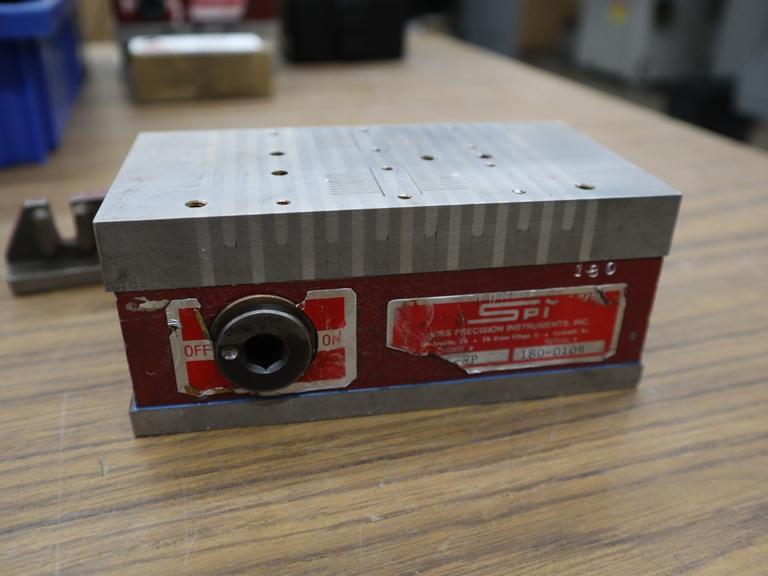 SPI Permanent Magnetic Chuck, 3-1/8" x 5-7/8"