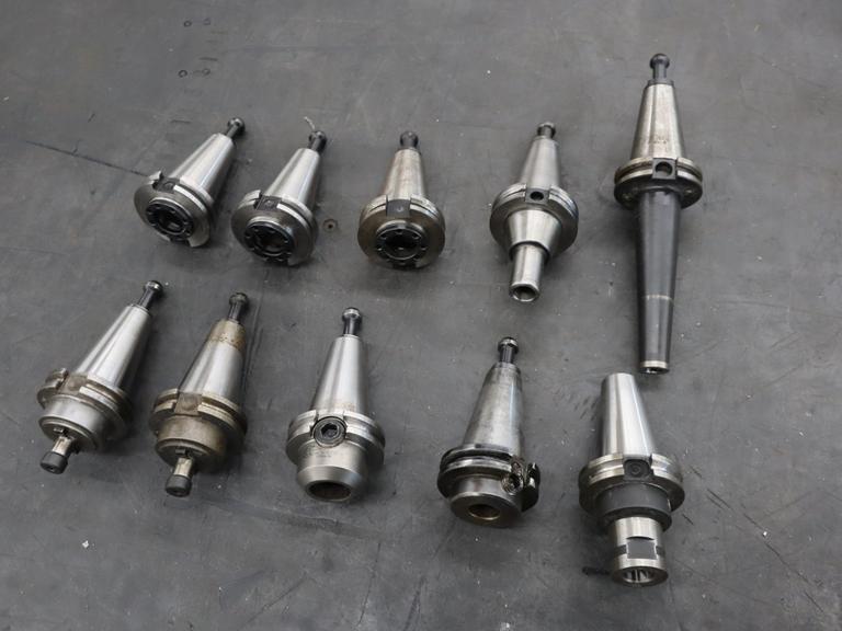 CT40 Taper Tool Holders: (3) Er2 Collet Holders, (2) Shell Mill Drivers, (5) End Mill Holders