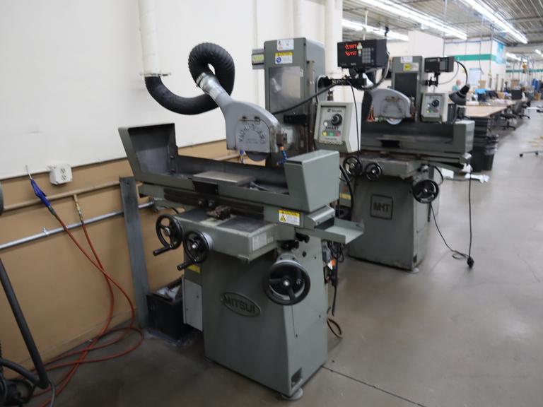 Mitsui High Tec MSG-200MH 6" x 12" Hand Feed Surface Grinder, Variable Spindle Speed, EM Chuck, Sony 2-Axis DRO, Vac-U-Guard, Coolant