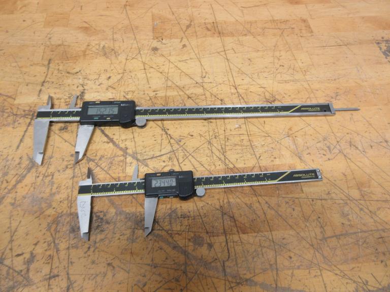 Mitutoyo (2pcs) ABSOLUTE Digimatic, (1) 6" Digital Caliper and (1) 12" Digital Caliper