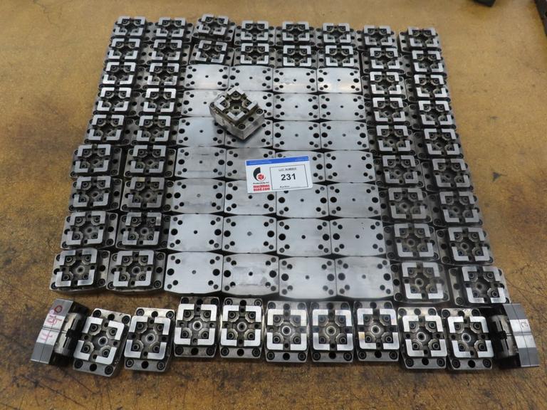 System 3R Macro Pallet / Electrode Holder, Large Assortment w Shop Made Top Plates