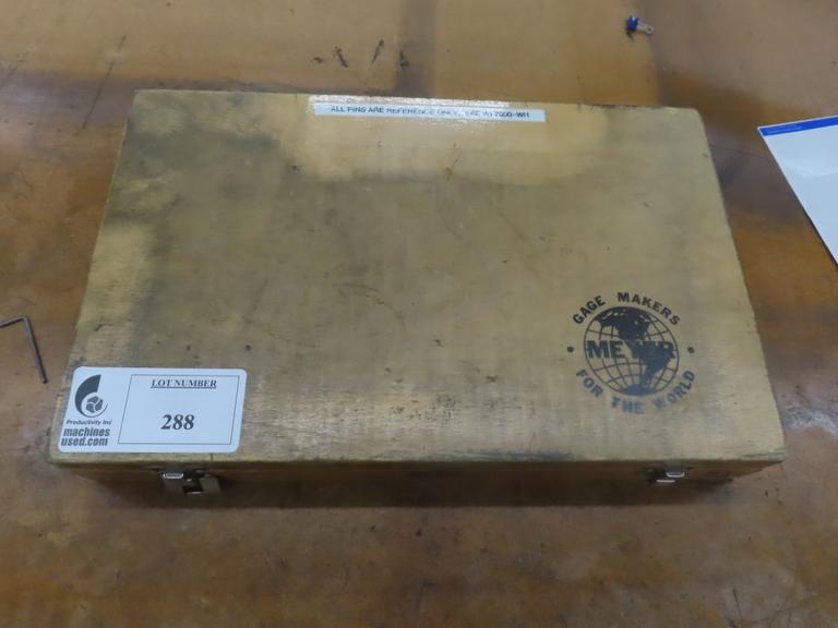 Meyer Model M-1- Pin Gauge Set .061 - .250