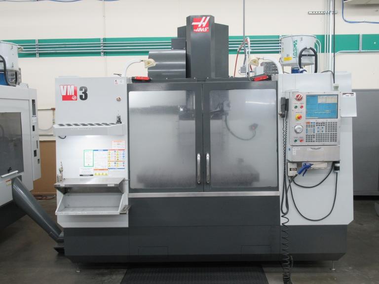 Haas VM-3 CNC Vertical Machining Center, Haas MainCon Ctrl, 4th & 5th Axis Drive, 1000 PSI TSC, Probing, High Speed Machining, 24+1, RJH