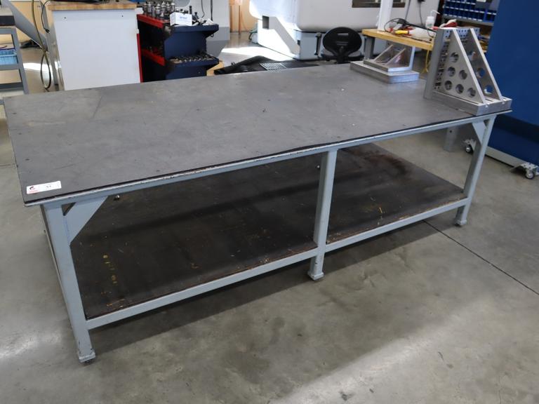 HD Steel Table w Plastic Surface - NO CONTENTS