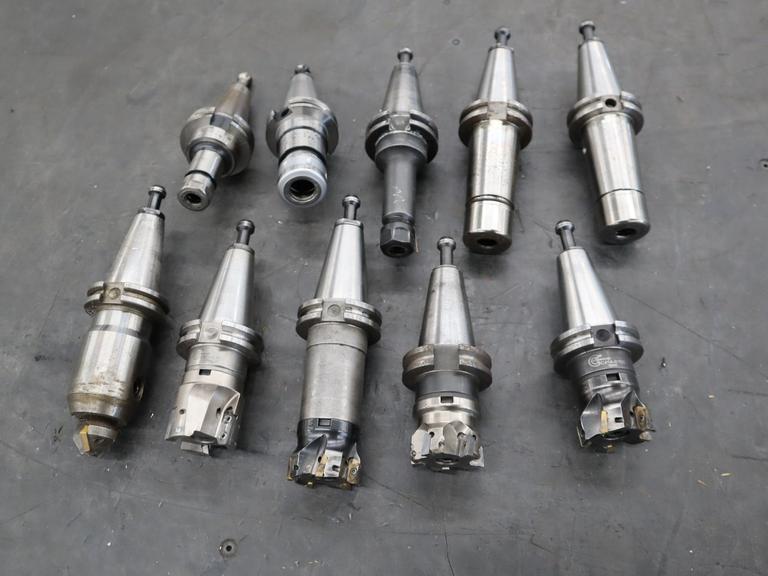 CT40 Taper Tool Holders, Assorted Collet Holders and Insert Milling Cutters