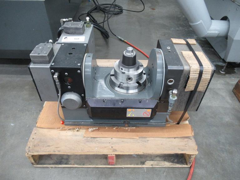 Haas TR-160Y CNC 2-Axis Programmable Trunnion Table, Sigma 5 Brushless Drives, 6" Platen, Ca bles and Connectors, Air Line