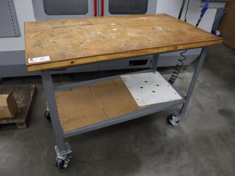 Portable Work Bench on Heavy Duty Casters