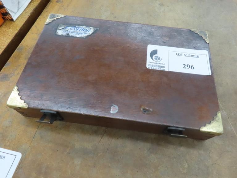 Fowler Gage Block Set in Wood Box- From .1000 - 4"