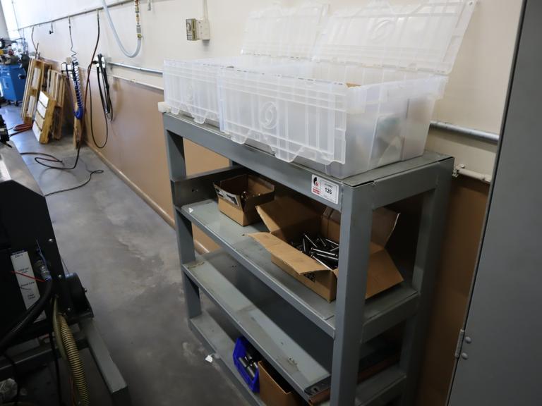 Heavy Duty Steel Shelving with Contents of Guide Pins Bushings and Metal Material
