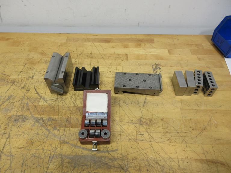 Precision Ground Setup Blocks & Gauges, 1-2-3 Blocks, Magnetic & Standard V Block, Sine Bar 6"x3", 1" Gauge Ring Set