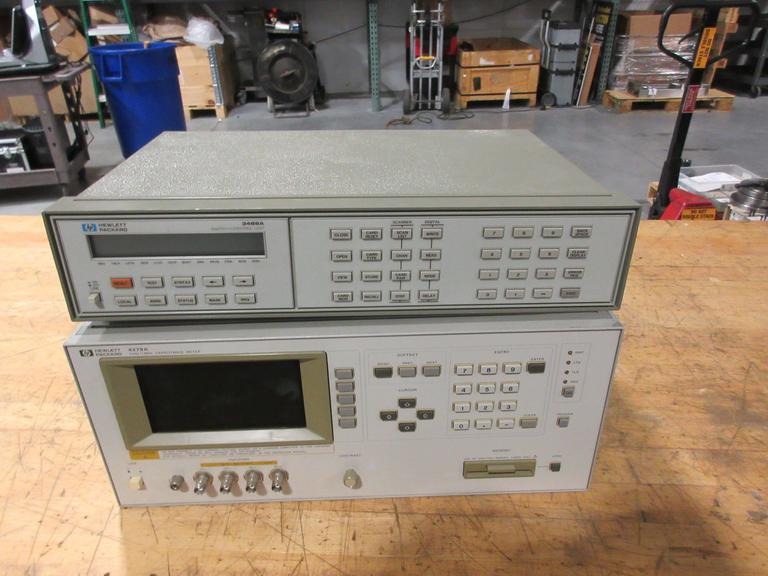 Hewlett Packard 3488 A Switch/Control Unit & 4278A 1khz/1mhz Capacitance Meter