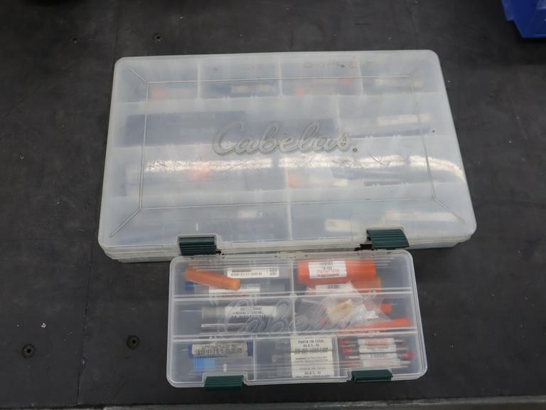 Perishable Cutting Tools, Some Carbide: Taps, Drill, Milling Cutters in 2 Divider Boxes