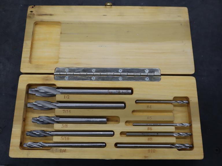 Yankee HSS Counterbores in Wood Divider Case