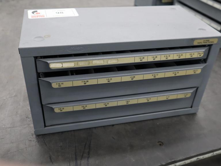 Huot Drill Index, Fractional Taps - 3 Drawer