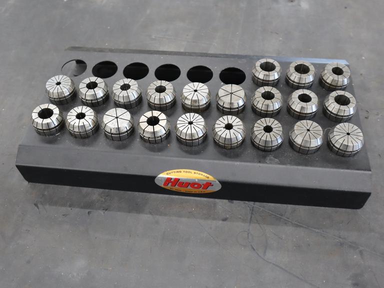 ER40 Flex Collets with Huot Divider Rack