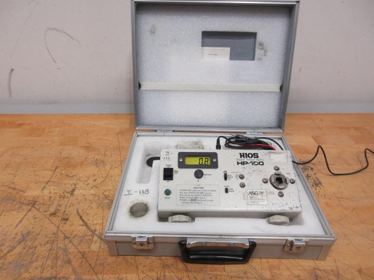 Hios HP-100 Digital Torque Meter with Accessories Cable & Carrying Case