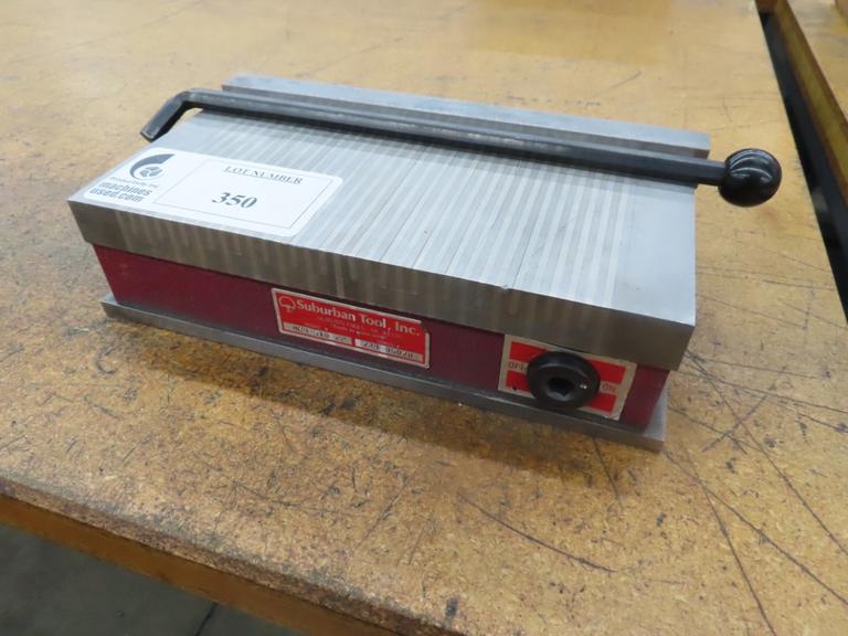 Suburban Tool Model MCB 510 FP 5" X 10" Electromagnetic Chuck w Handle