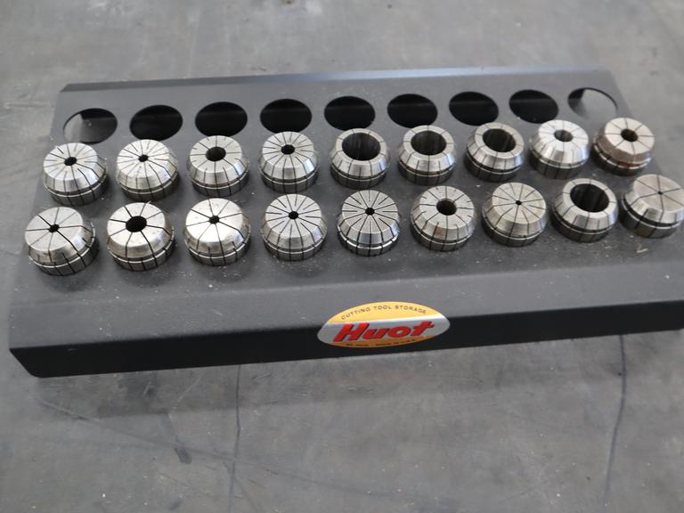 ER40 Flex Collets with Huot Divider Rack