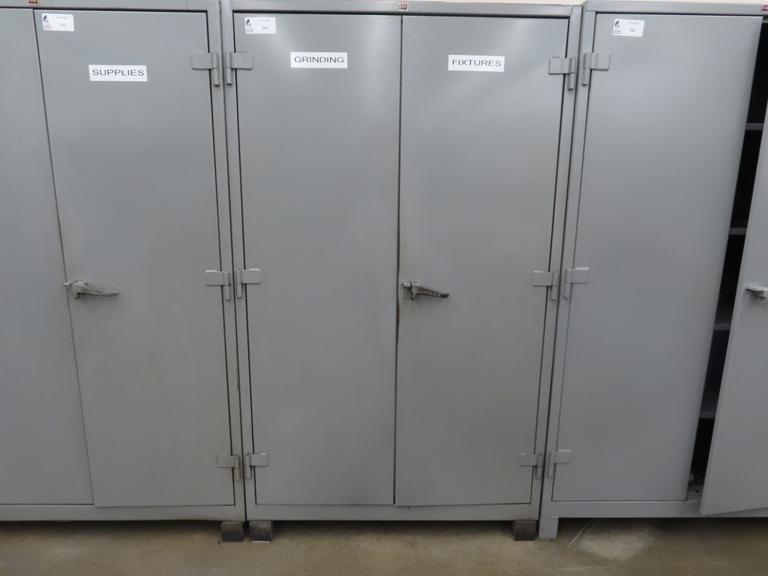 Lyon 2-Door Metal Cabinet w Contents