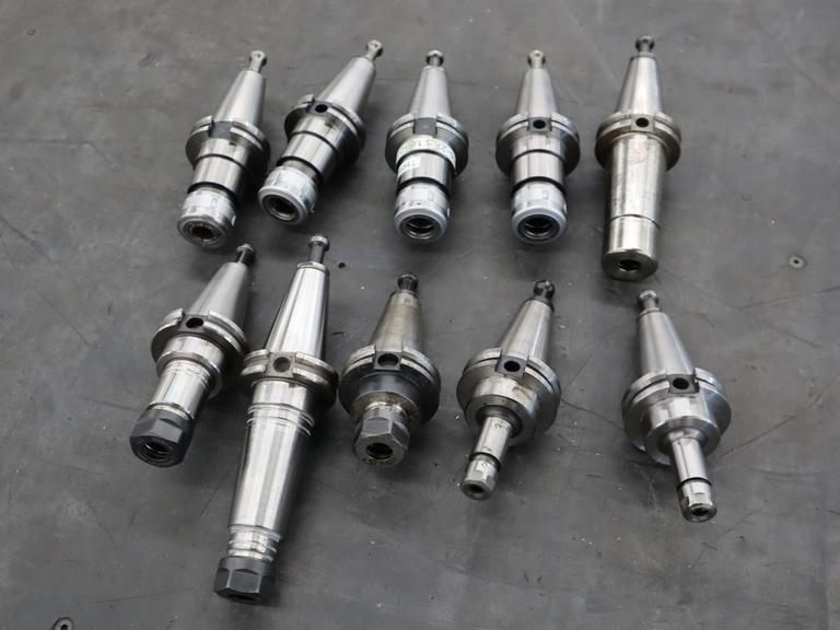 CT40 Taper Tool Holders: (4) Nikken Sk-16B, (1) Nikken SK-15B, (2) SK-6, (3) ER20 Collet Holders