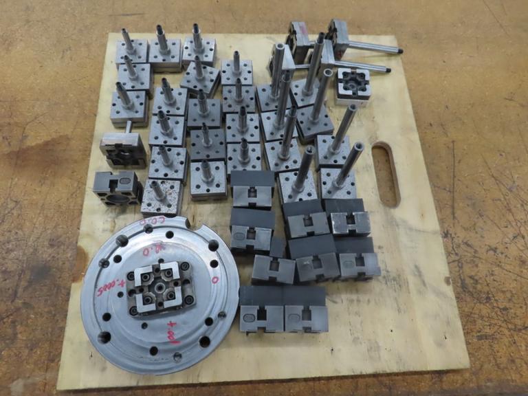 System 3R Macro Pallet / Electrode Holder w Shop Made Top Plates And Graphite