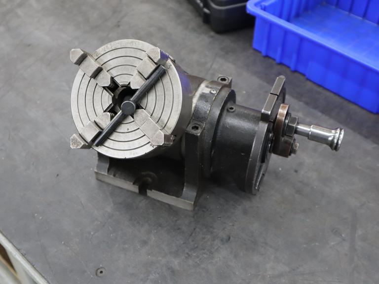Hardinge Tilting Indexer with 5" 4-Jaw Chuck