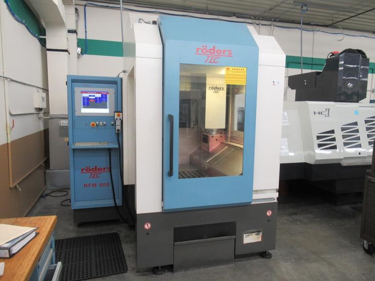 Roeders TEC RFM 600 High Speed CNC Vertical Machining Center, Roeders CNC Control, 42K RPM, 18 ATC, Probing