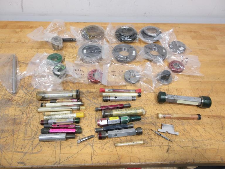 Master Ring Gages, ID/OD Thread Gages, Assorted Sizes and Brands