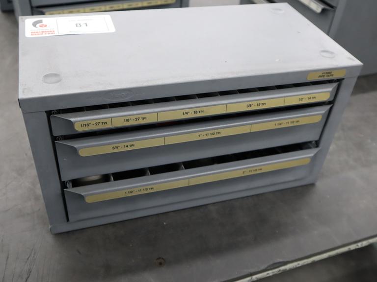 Huto Drill Index, Pipe Taps - 3 Drawer