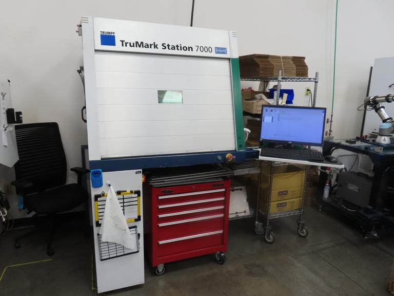 Trumpf TruMark Station 7000 Laser Marking System with TruMark 6130 Laser, TruTops Marker Software, Gridplate