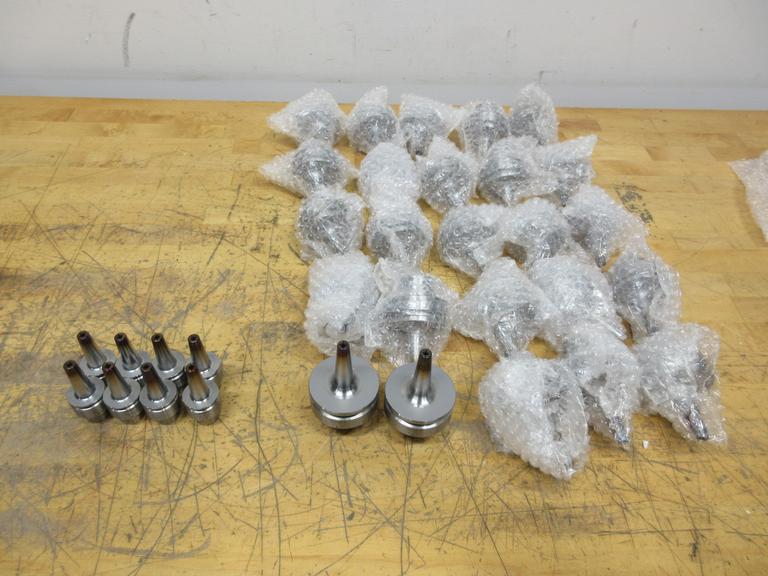 Haimer HSK32 & 63 Shrink Fit Tool Holders, (8 pc) E32.140.03 Dia 3mm x 60, (25 pc) F63.140.03 Dia 3mm x 80, **Used**