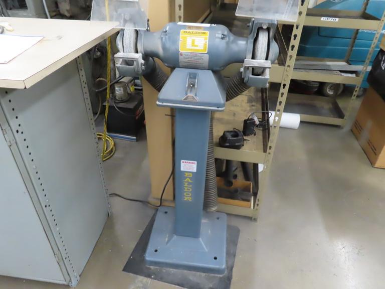Baldor 7307 6" Double End Pedestal Grinder, 1/2 HP, Tilting Table and Eye Shields