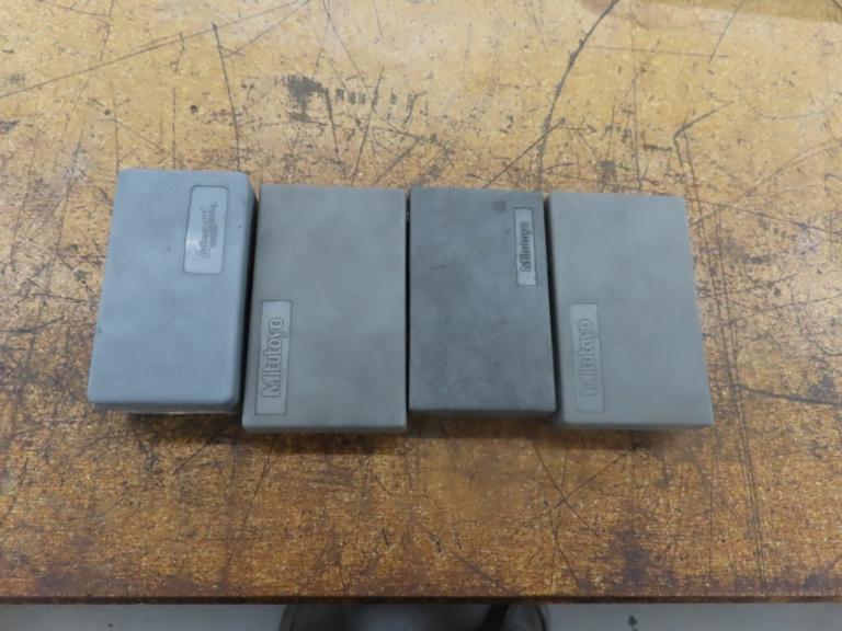Dial Indicators Including (3) Mitutoyo 513-403 0.0001 and (1) Interapid .0005" Dialer Indicator w Cases