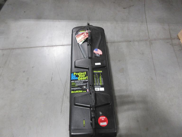 Sport Tube, Plastic Wheeled Travel Case, with Carry Handles 12" x 42" x 8", Extendable from 42" to 72"